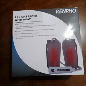 Leg massager with heat